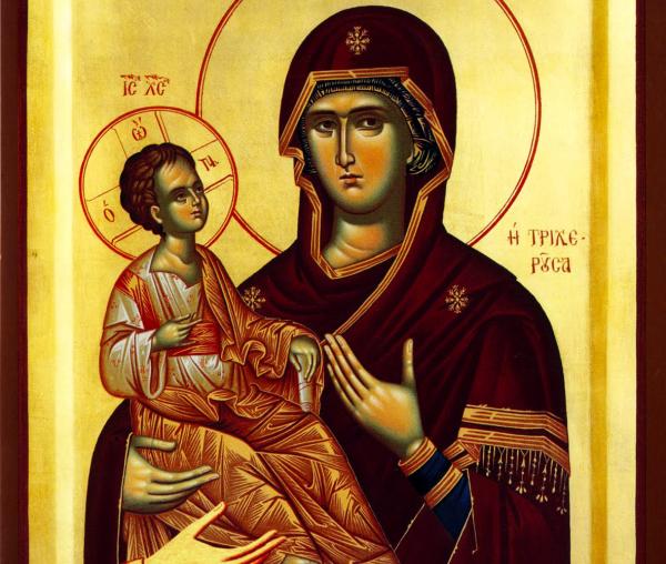 Icoana Maicii Domnului „a Sfântului Ioan Damaschin” (Tricherousa)