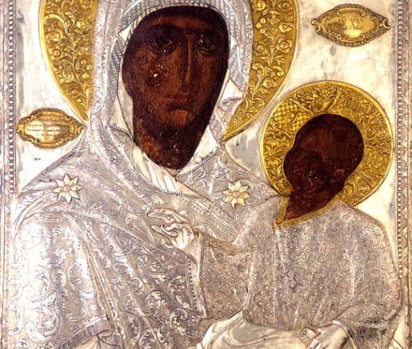 Icoana Maicii Domnului „Înjunghiata” (Esfagmeni) de la Vatoped