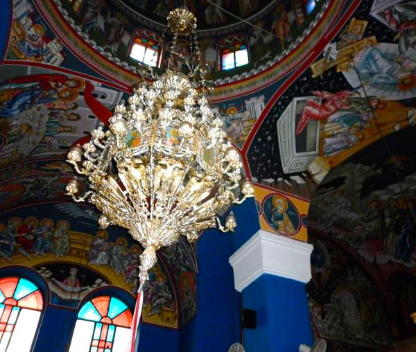 Frescă din Biserica Sfântul Prooroc Elisei unde se păsrează dudul lui Zaheu vameşul - Ierihon, Israel