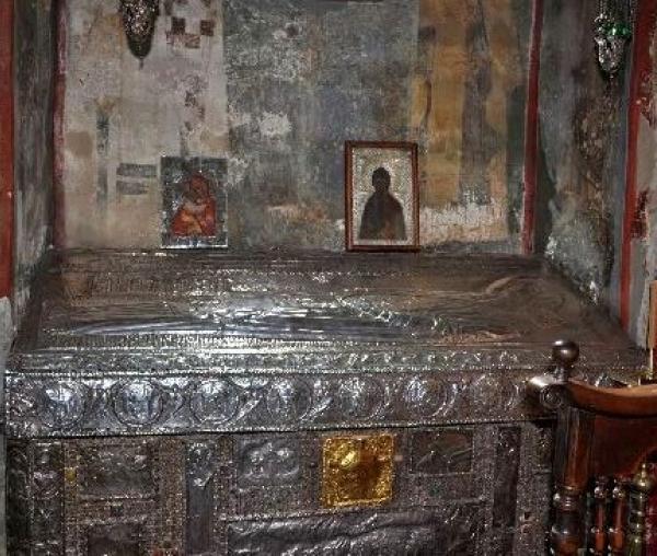 Mormântul de argint al Sfântului Simeon de la Mănăstirea Hilandar