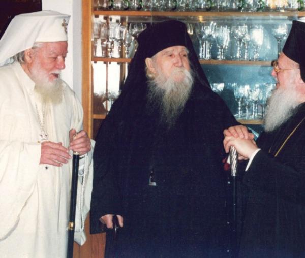 Vrednicul de pomenire patriarh Teoctist, părintele Cleopa şi Sanctitatea Sa Bartolomeu, Patriarhul Ecumenic al Constantinopolului