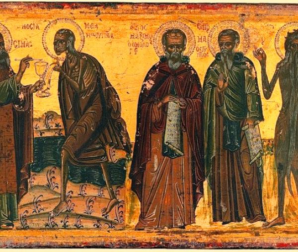 Sfânta Maria Egipteanca si Sfintii Cuviosi Macarie