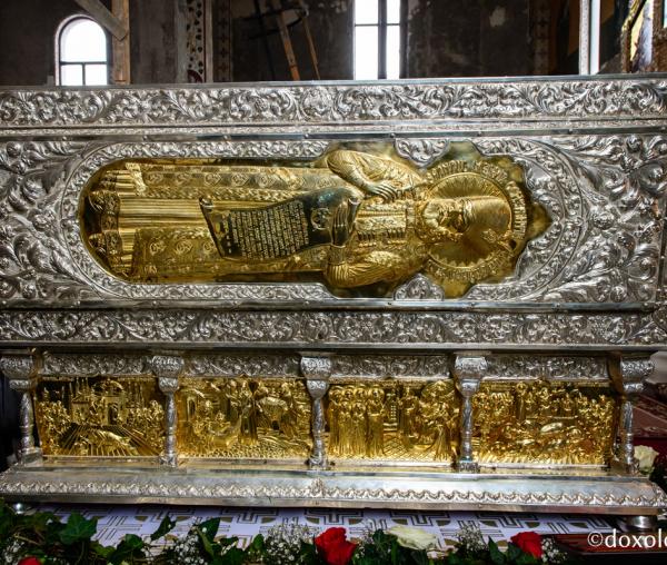 Racla cu moaştele Sfântului Voievod Constantin Brâncoveanu