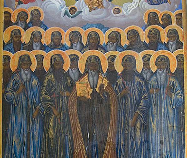 Icoana Sfinţilor 26 de cuvioşi mucenici de la Zografu