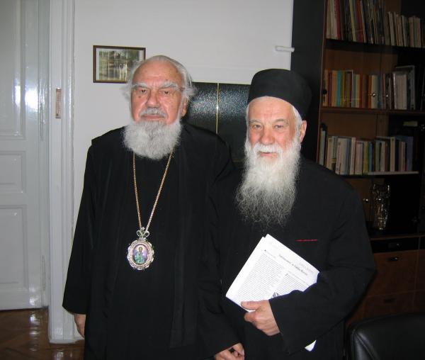 IPS Bartolomeu Anania și Părintele Gheorghe Calciu