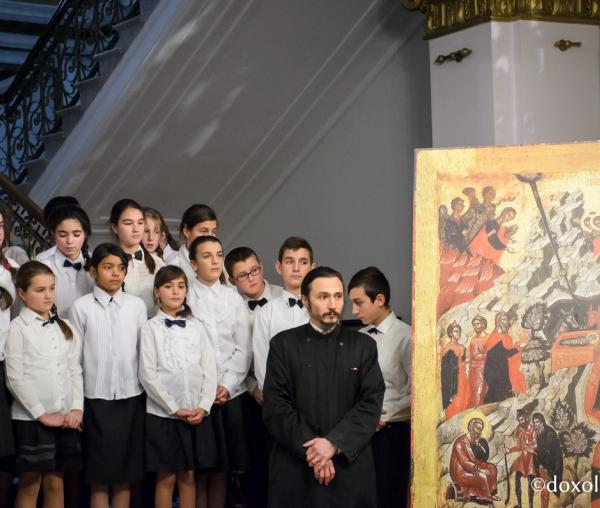 Colindători la Reședința Mitropolitană - Parohia Cioca Boca, județul Iași