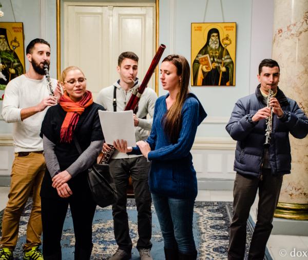 Colindători la Reședința mitropolitană - Cvintet vocal-instrumental, Universitatea de Arte din Iaşi