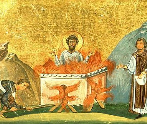 Pătimirea Sfântului Mare Mucenic Teodor Tiron