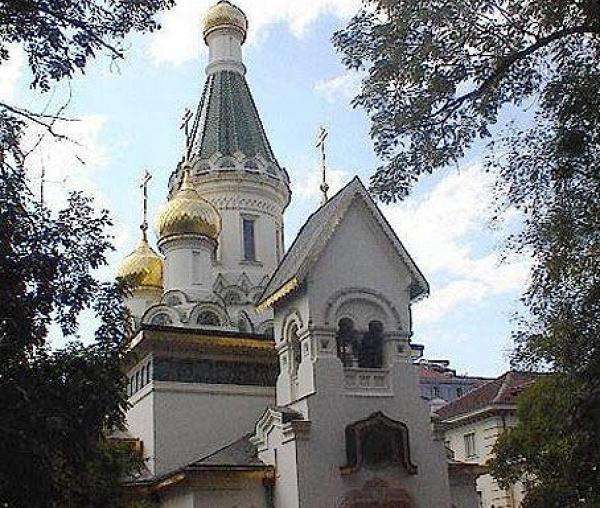 Biserica rusă „Sfântul Nicolae” din Sofia, în subsolul căreia se află mormântul Sfântului Ierarh Serafim Sobolev