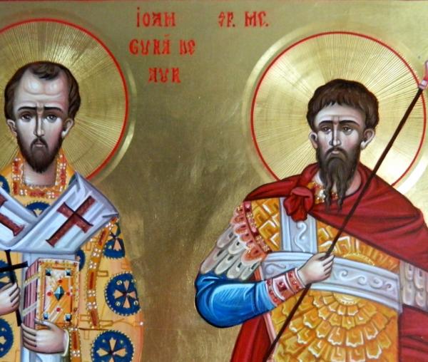 Sfântul Mare Mucenic Teodor Tiron şi Sfântul Ierarh Ioan Gură de Aur, Arhiepiscopul Constantinopolului