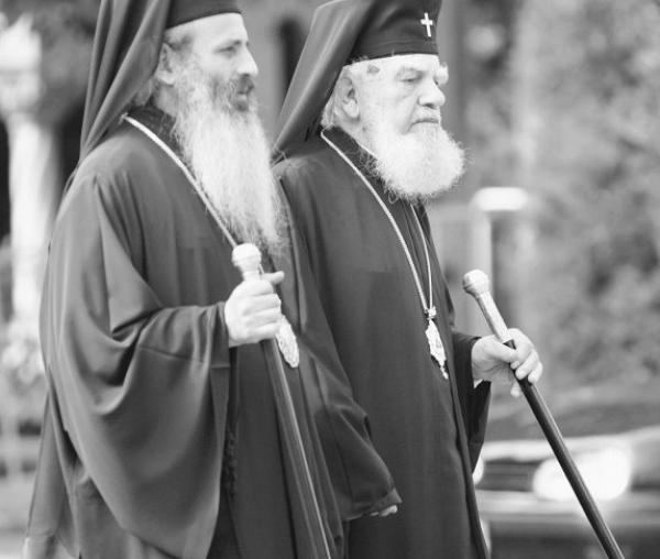 Mitropolitul Teofan Savu alături de Mitropolitul Bartolomeu Anania