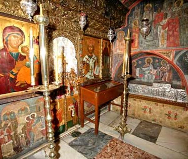 Sfântul Cuvios Hristodul din Patmos - Capela Sfântului de la Mănăstirea Sfântul Ioan Teologul din Insula Patmos