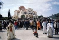 Procesiune cu moaștele Sfântului Gerasim din Kefalonia