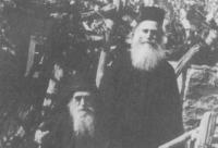 Bătrânul Ghedeon împreună cu ucenicul său, Părintele Dionisie Ignat