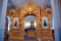 Altarul Bisericii Adormirea Maicii Domnului a Schitului Ghetsimani – Valaam 