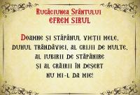 Tâlcuire la rugăciunea Sfântului Efrem Sirul (I)
