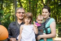 familie în natură
