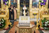 racla cu moaștele Sfintei Maria Magdalena în Catedrala Mitropolitană din Iași