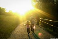 familie în natură