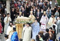 Procesiune cu moaştele Sfântului Cuvios Gheorghe, Mărturisitorul din Drama