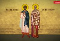 Troparul Sfinților Mucenici Petru și Teodot