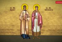 Troparul Sfinților Mucenici Isavru, Inochenție, Felix și Peregrin