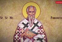 Troparul Sfântului Sfințit Mucenic Pangratie, Episcopul Taorminei