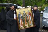 icoana Sfinților Cuvioși Sila, Paisie și Natan
