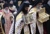 procesiunea din Duminica Ortodoxiei de la mănăstirea Vatoped