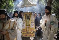 Icoana Maicii Domnului Vimatarissa (Altarița) de la Mănăstirea Vatoped