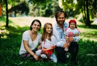 familie în natură
