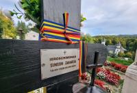 Mormântul părintelui Simeon Zaharia de la Mănăstirea Sihăstria