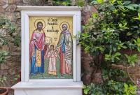 Galeria de Aghiasmă de la Mănăstirea Sfântului Rafail din Insula Lesvos