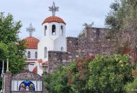 Biserica principală a Mănăstirii „Sfântul Mucenic Rafail” din Insula Lesvos
