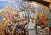 Icoana Sfântului Sfințit Mucenic Ipatie, Episcopul Gangrei din Biserica „Panagia Dexia” din Tesalonic