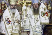 PS Ignatie, Episcopul Hușilor și PS Andrei, Episcopul Covasnei și Harghitei la Sfințirea picturii la mănăstirea Toplița