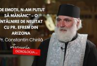 (Video) „De emoții, n-am putut să mănânc” – o întâlnire de neuitat cu Pr. Efrem din Arizona