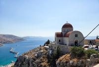 Frumusețea Mănăstirii „Sfântul Cuvios Sava cel Nou” din Kalymnos