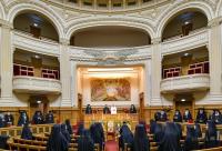Foto: Ziarul Lumina / Luigi Ivanciu Ședința de lucru a Sfântului Sinod: A fost abordat subiectul înscrierii în calendar a doi cuvioși români athoniți canonizați de Patriarhia Ecumenică