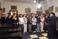 Sadoveanu, omagiat de seminariștii de la Neamț, la Schitul „Vovidenia”