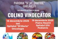 Parohia „Sfântul Dimitrie” Ghelăiești organizează campania „Colind vindecător” pentru copii și bătrâni