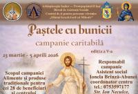 „Paștele cu bunicii” – campanie caritabilă pentru 28 de vârstnici din Iași
