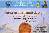 „Învierea din inimă de copil” – campanie pentru 300 de copii vulnerabili din Iași