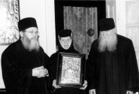 Starețul Efrem Vatopedinul la Mănăstirea Pasărea, de vorbă cu Părintele Macarie Duhovnicul