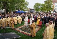 (Video) Sfântul Mare Mucenic Gheorghe, cinstit de sute de credincioși, la Botoșani