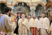 Schitul Pocrov și-a sărbătorit ctitorul, pe Sfântul Ierarh Pahomie de la Gledin