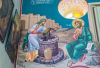 frescă întâlnirea dintre femeia samarineancă și Hristos