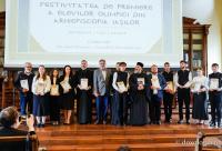 (Video) Elevii olimpici din Arhiepiscopia Iașilor, premiați la Centrul Eparhial din Iași