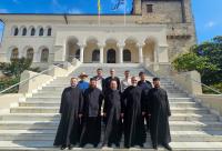 Cadre didactice ale Facultății de Teologie din Iași, în pelerinaj la Sfântul Munte Athos