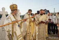 (Video) Parohia Rădeni, în sărbătoare: biserica închinată Sfântului Mare Mucenic Serghie a fost resfințită